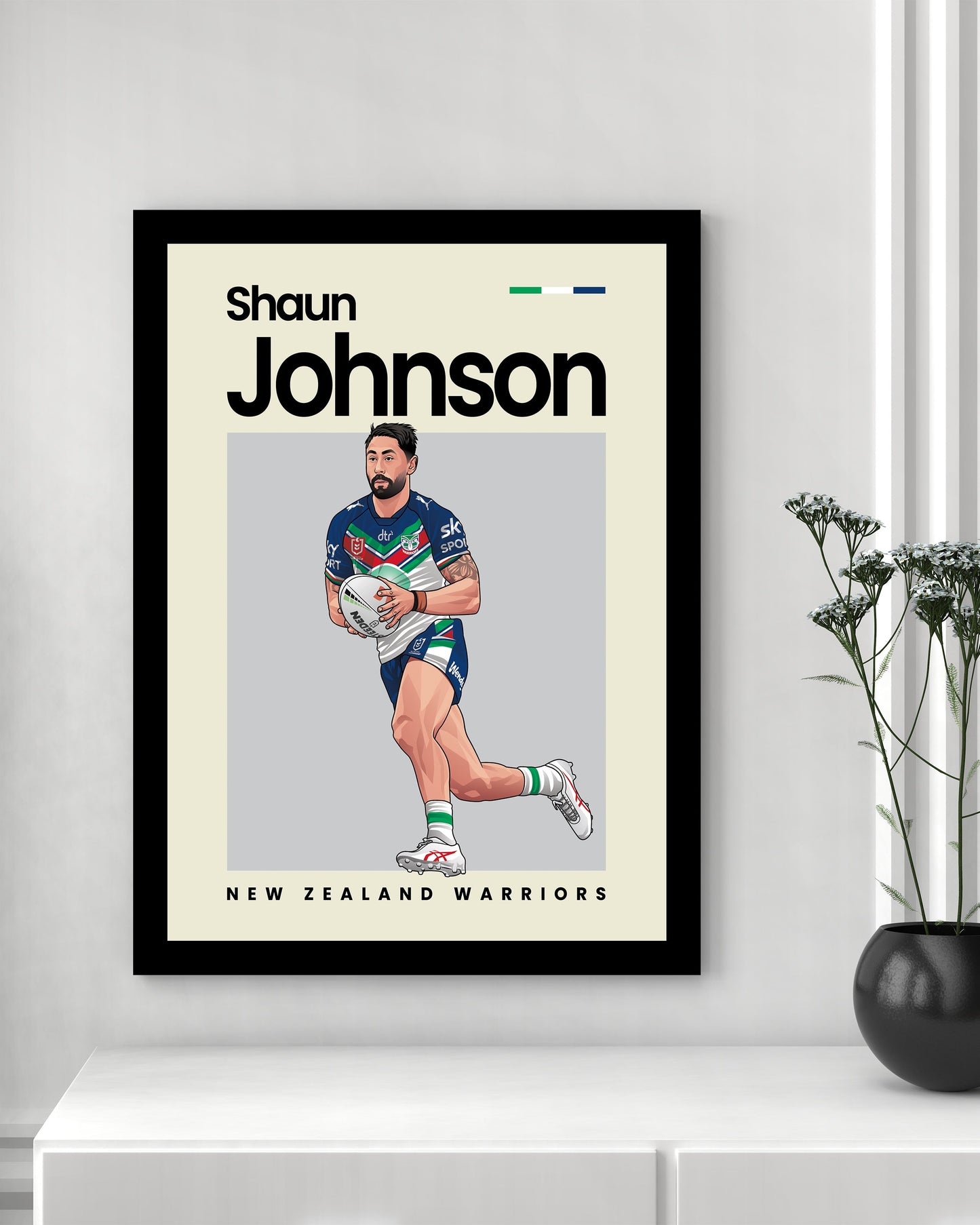 Shaun Johnson Warriors Wall Art