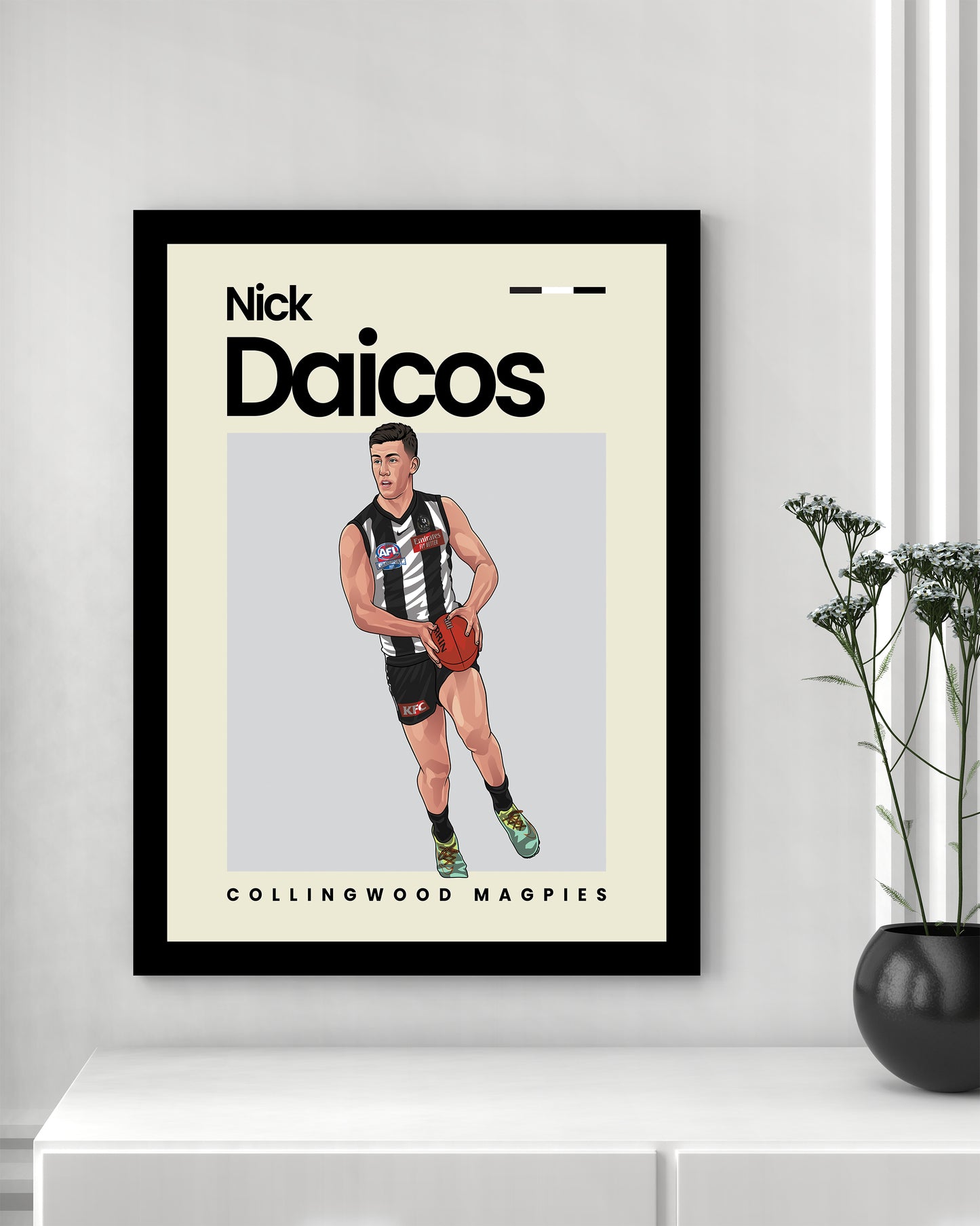 Nick Daicos Collingwood Wall Art