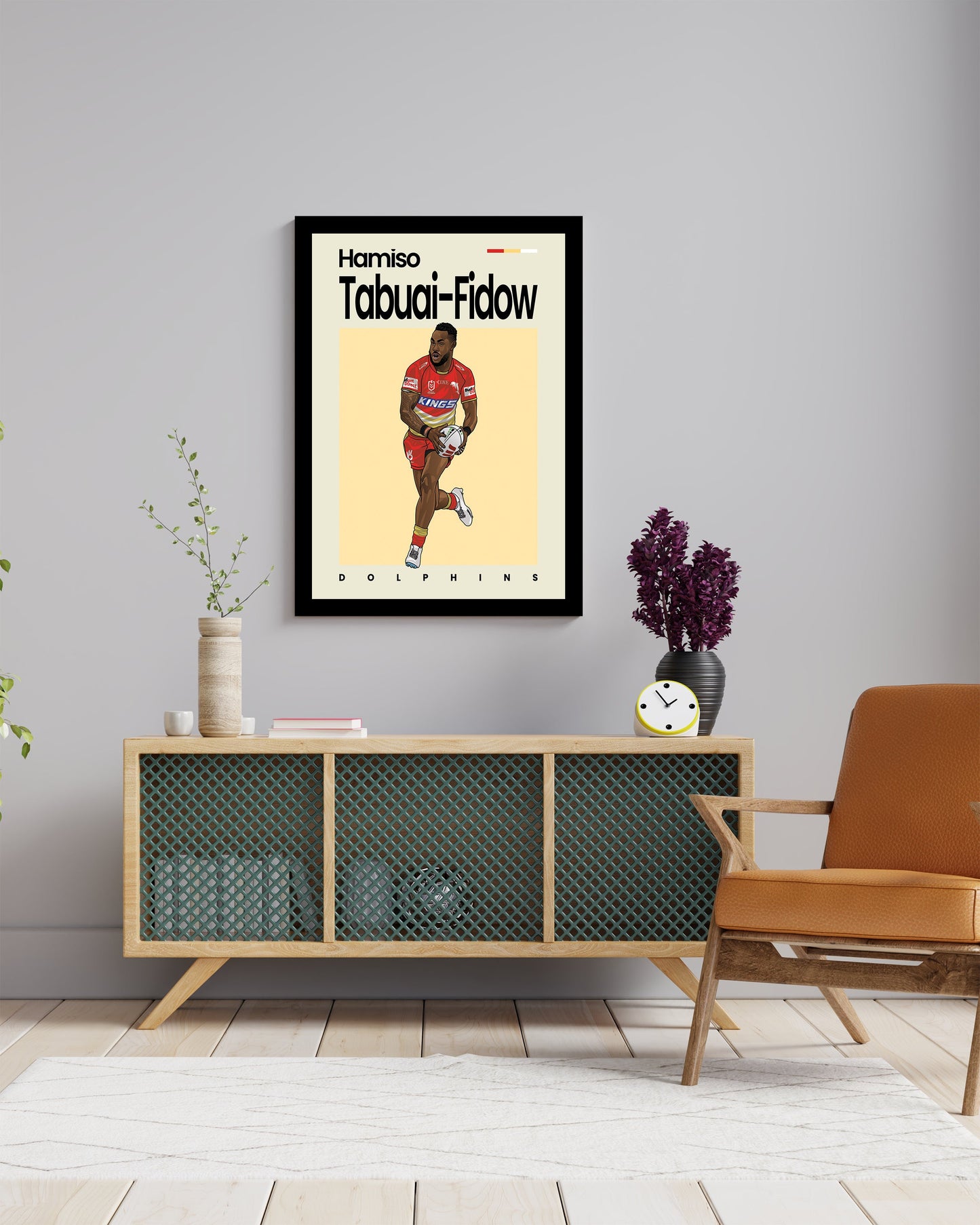 Hamiso Tabuai-Fidow Dolphins Wall Art