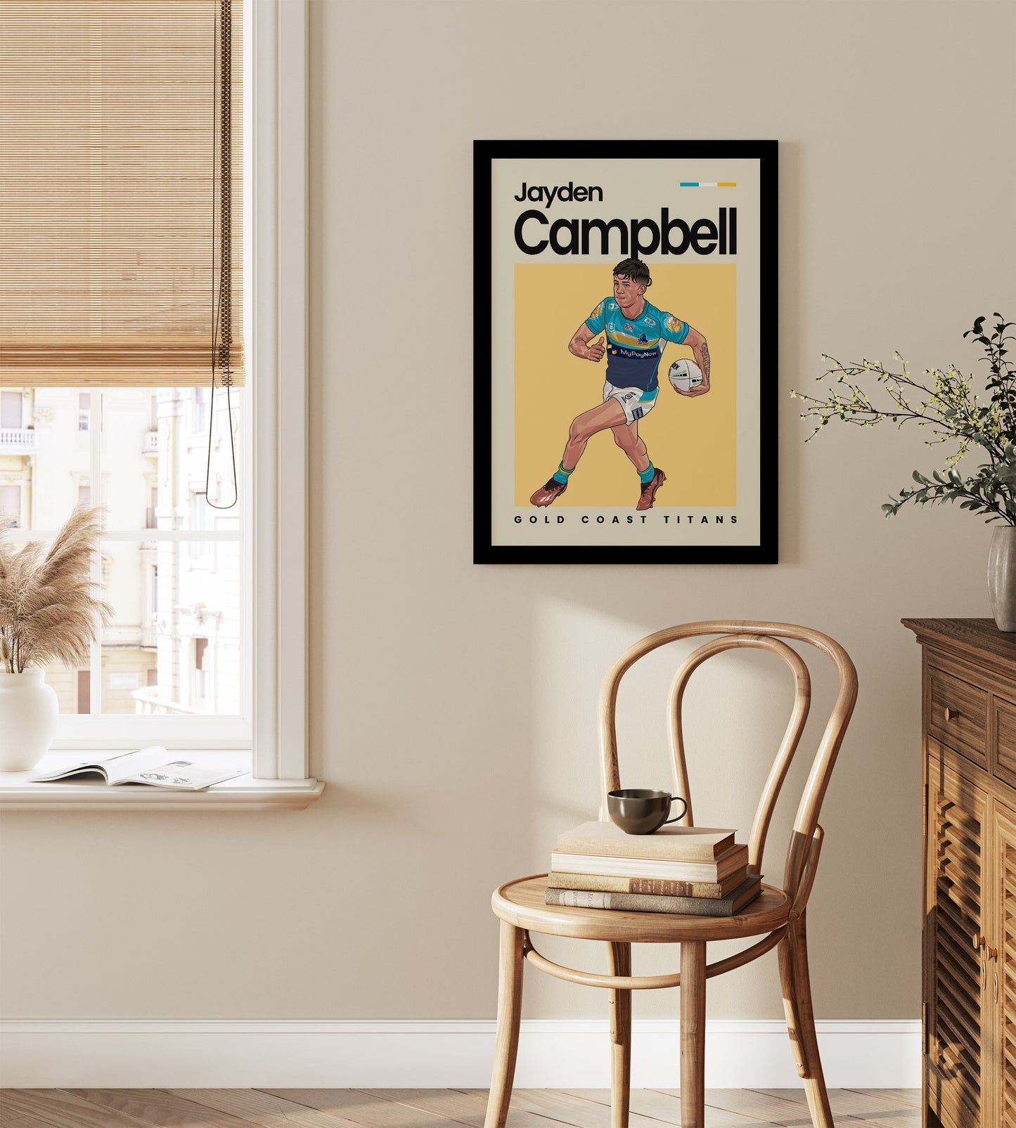 Jayden Campbell Titans Wall Art