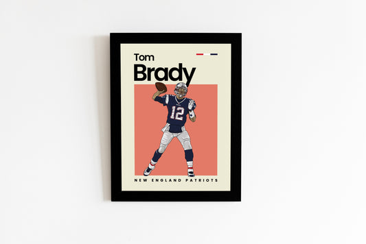 Tom Brady Patriots Wall Art