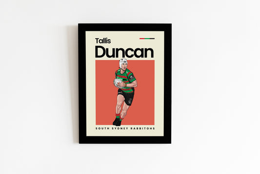 Tallis Duncan Rabbitohs Wall Art