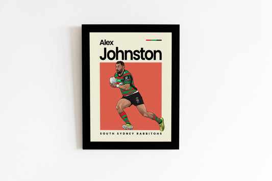 Alex Johnson Rabbitohs Wall Art