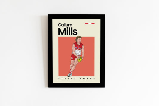 Callum Mills Swans Wall Art