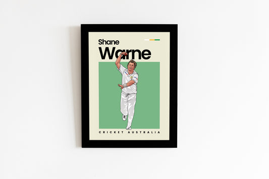 Shane Warne Cricket Wall Art