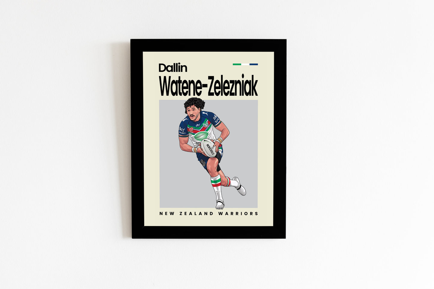 Dallin Watene-Zelezniak Warriors Wall Art