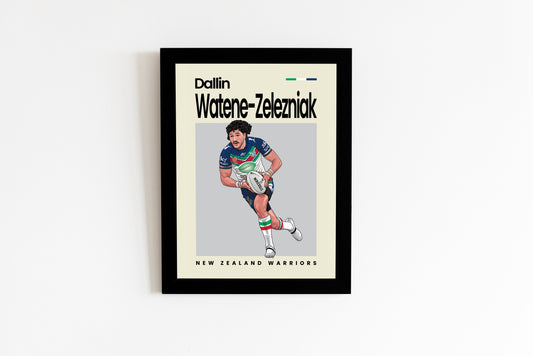 Dallin Watene-Zelezniak Warriors Wall Art