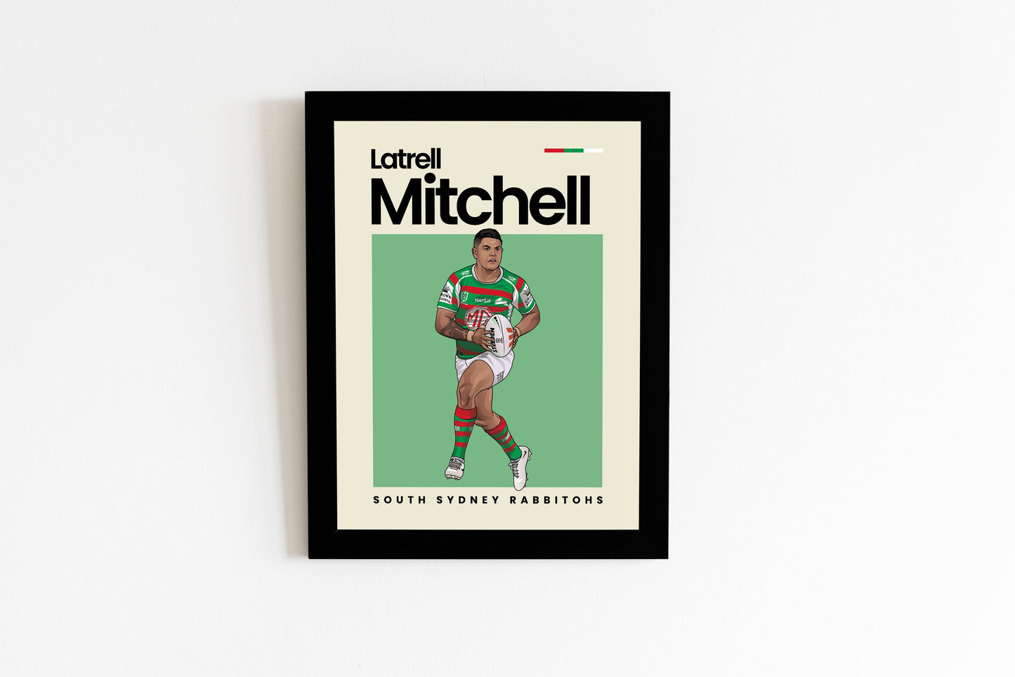 Latrell Mitchel Rabbitohs Wall Art