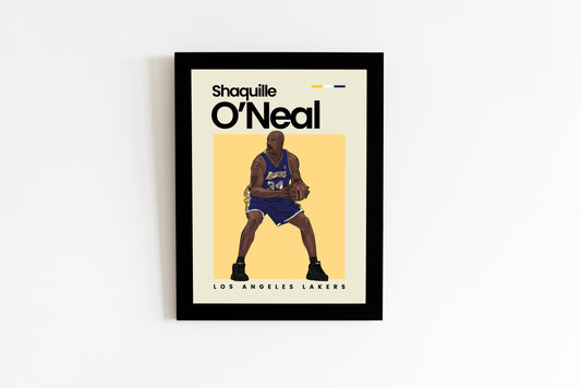 Shaquille O'Neal Lakers Wall Art