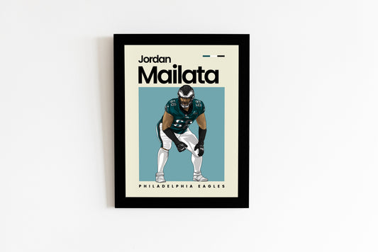 Jordan Mailata Eagles Wall Art