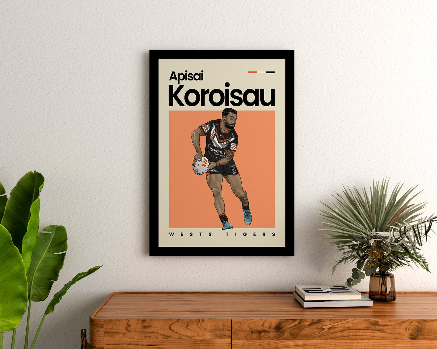 Apisai Koroisau Tigers Wall Art