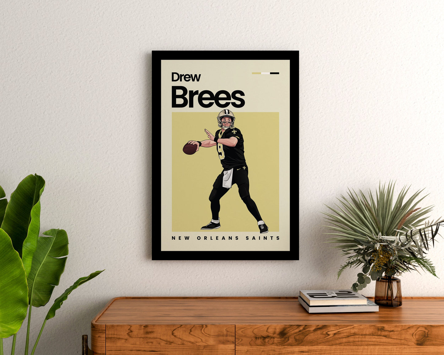 Drew Brees Saints Wall Art