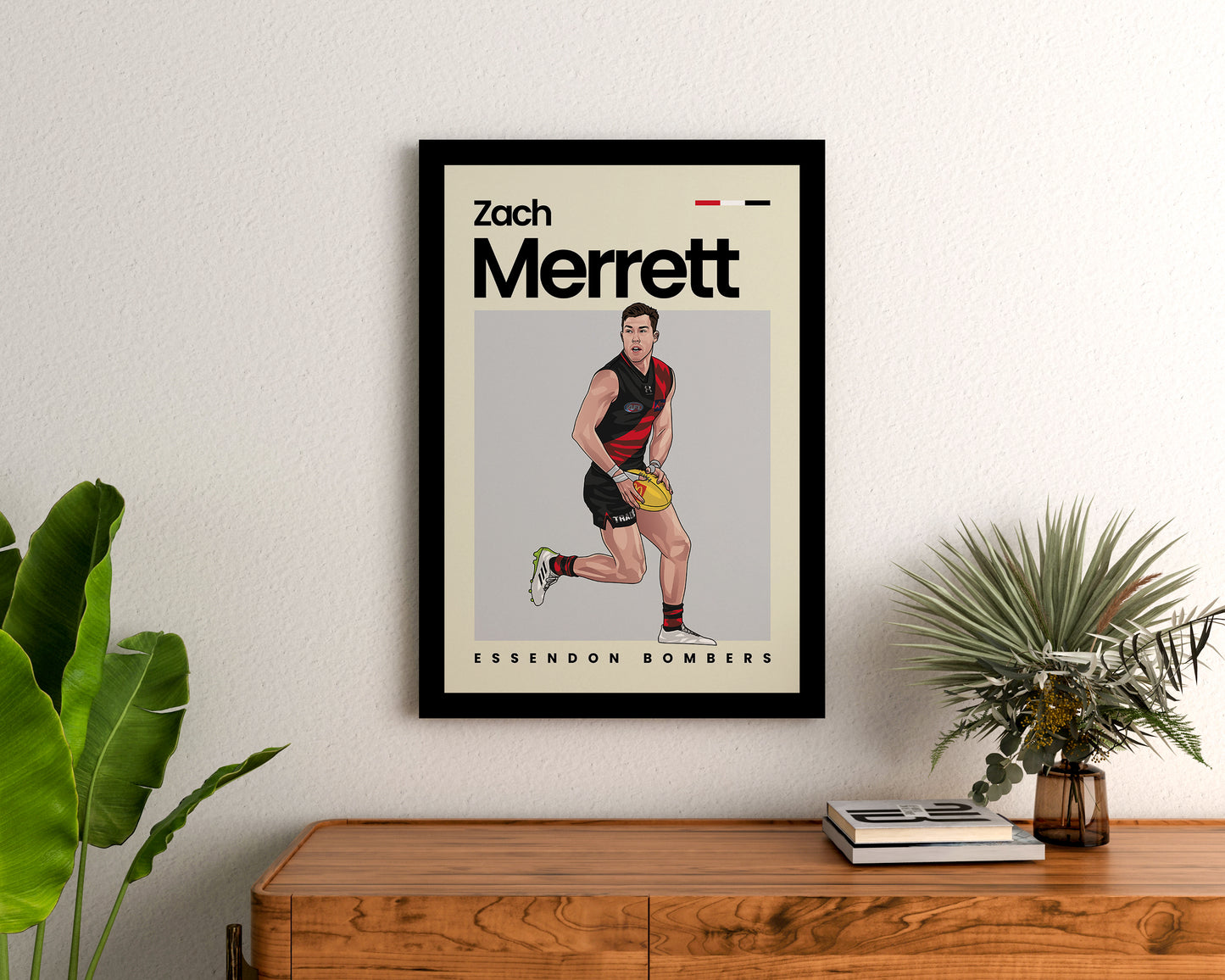 Zach Merrett Bombers Wall Art