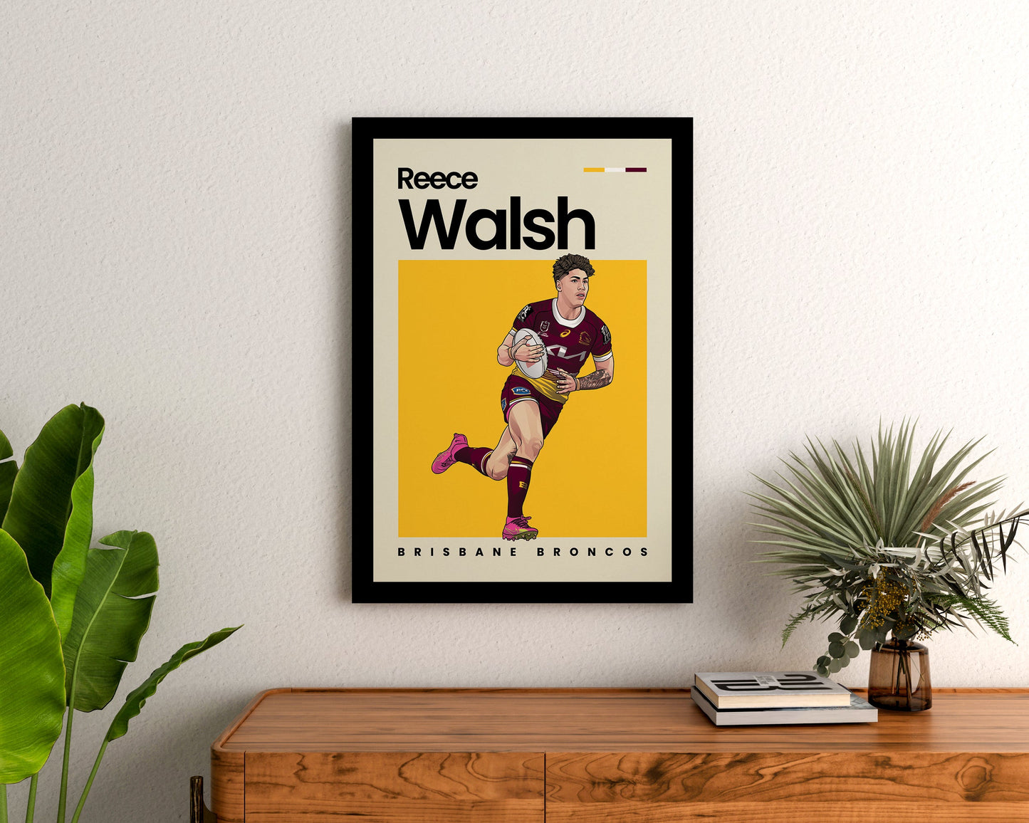 Reece Walsh Broncos Wall Art