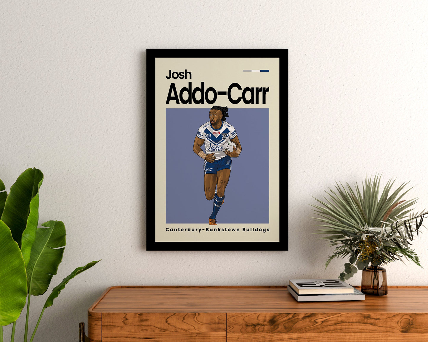 Josh Addo-Carr Bulldogs Wall Art