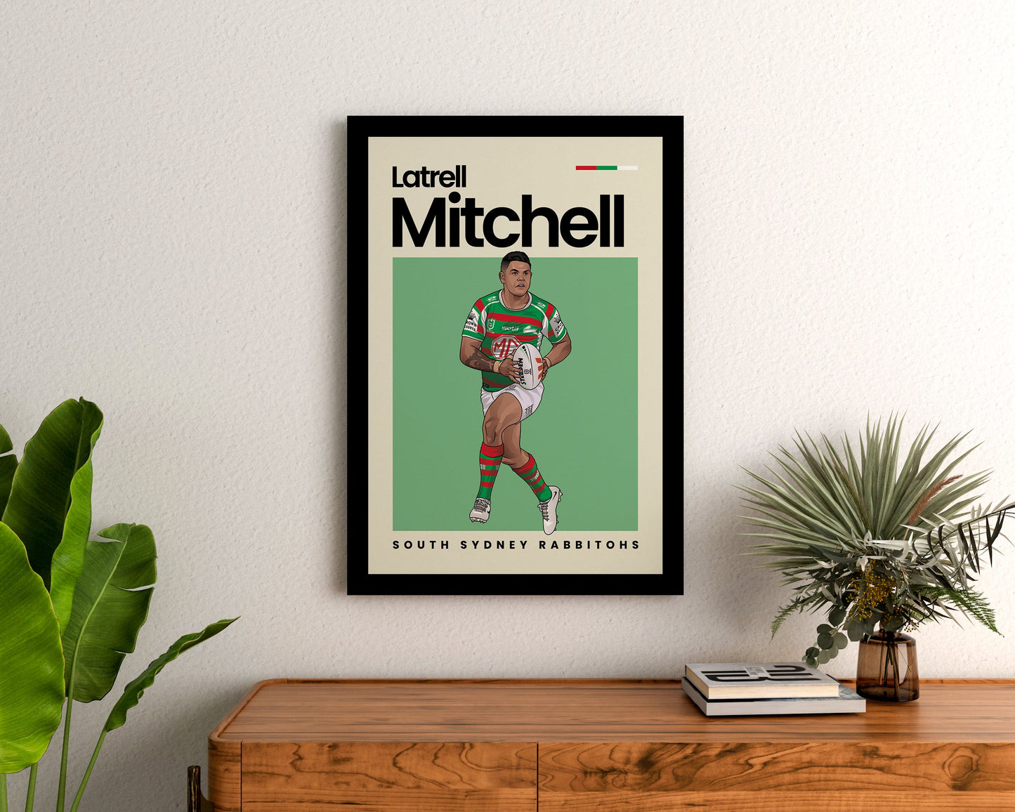 Latrell Mitchel Rabbitohs Wall Art