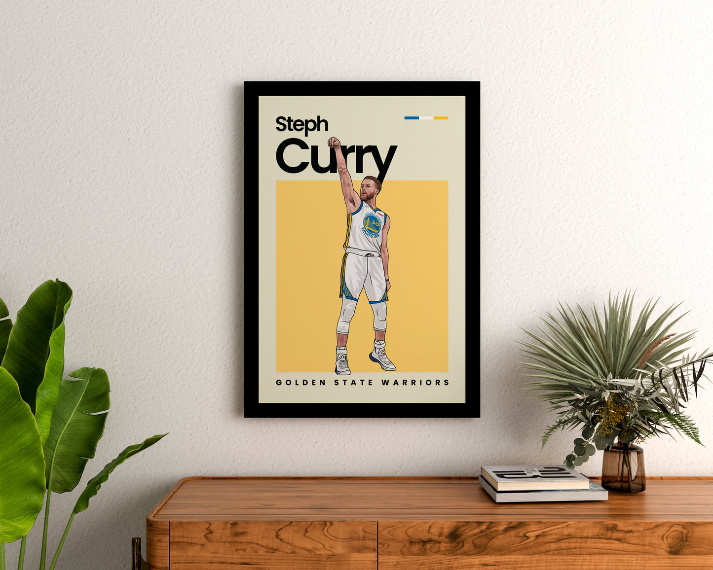 Steph Curry Warriors Wall Art