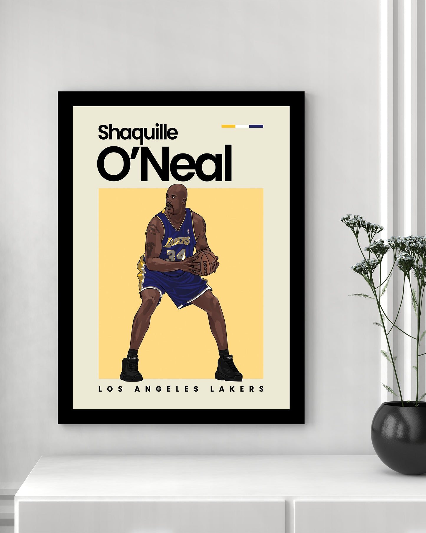 Shaquille O'Neal Lakers Wall Art