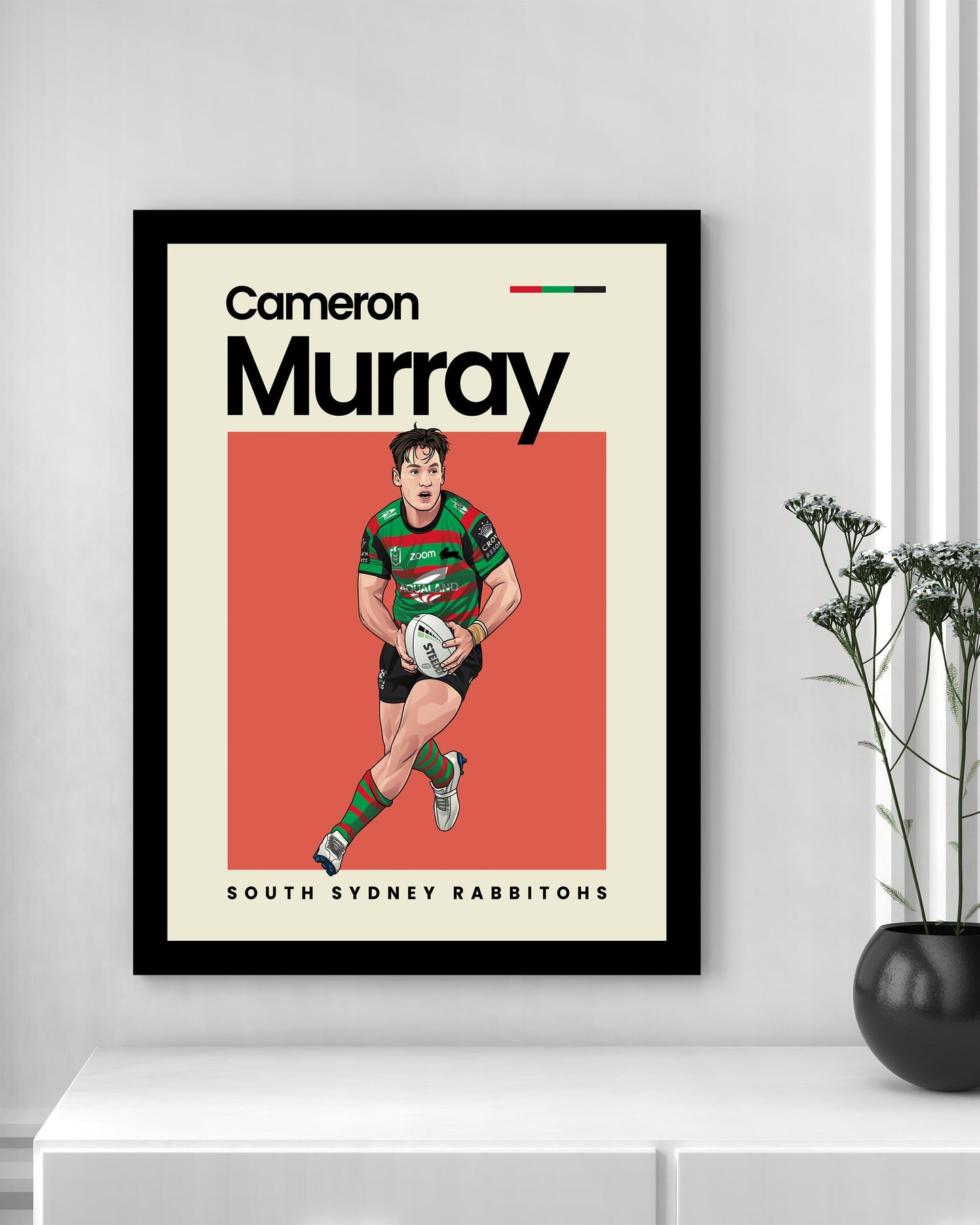 Cameron Murray Rabbitohs Wall Art