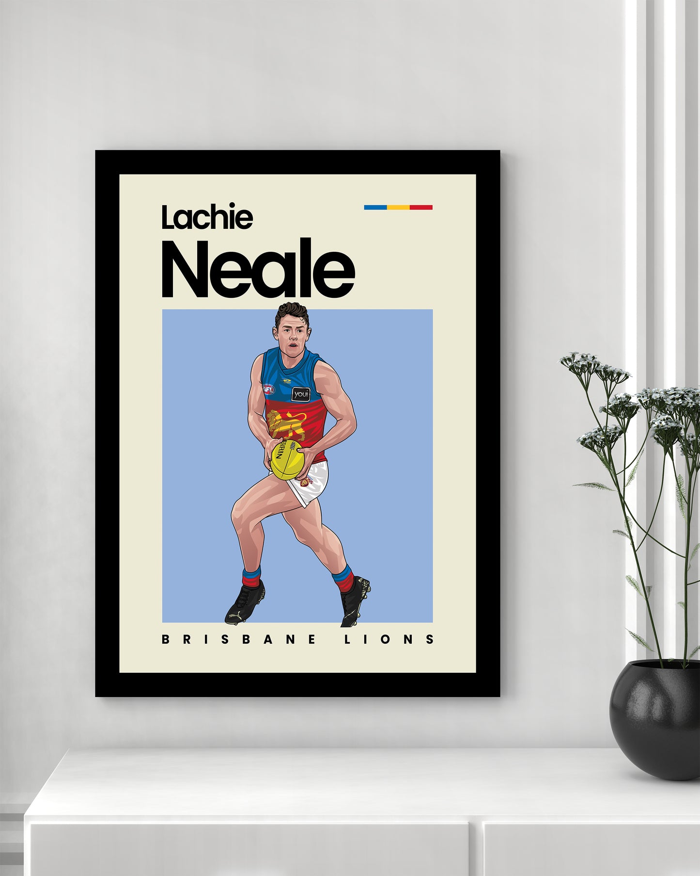 Lachie Neale Brisbane Wall Art