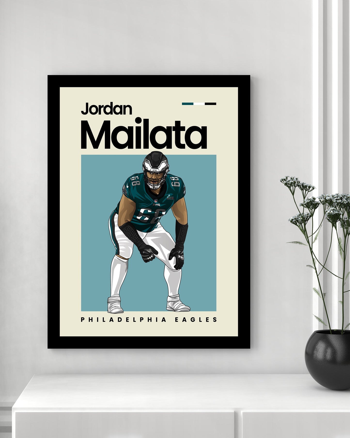 Jordan Mailata Eagles Wall Art