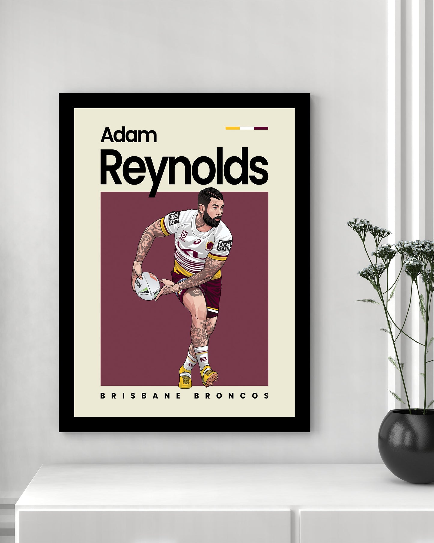 Adam Reynolds Broncos Wall Art