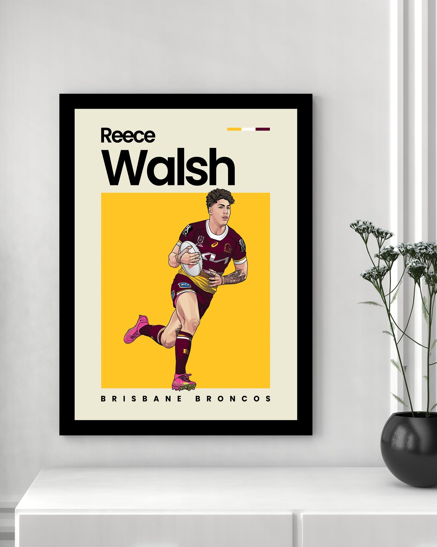 Reece Walsh Broncos Wall Art