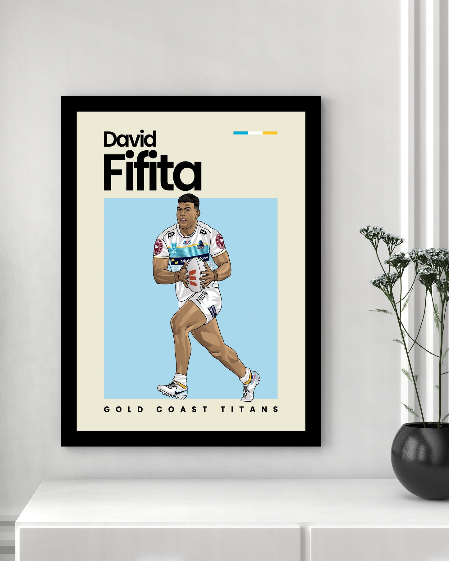 David Fifita Titans Wall Art