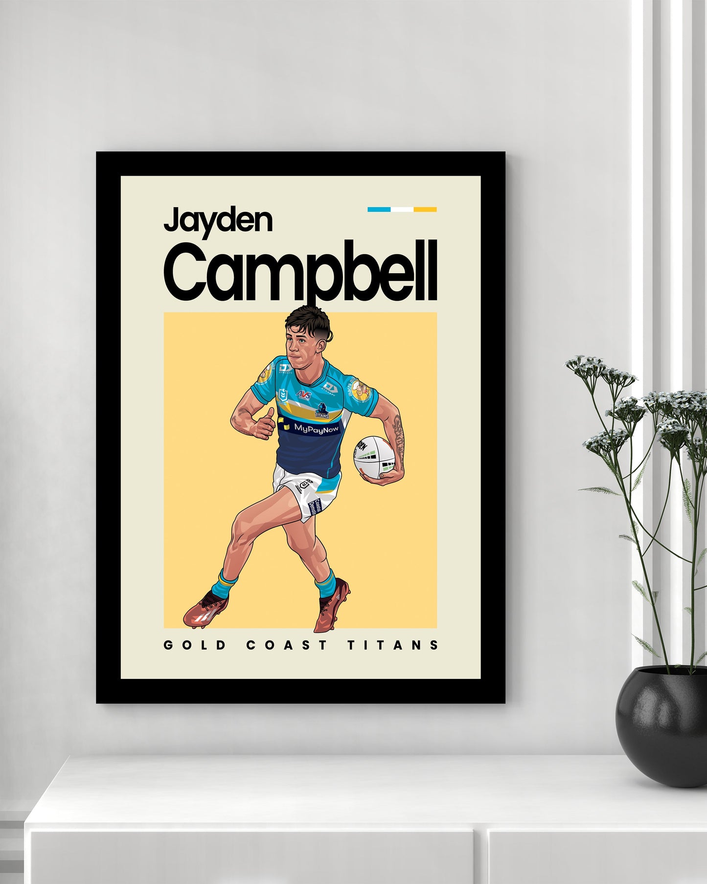 Jayden Campbell Titans Wall Art