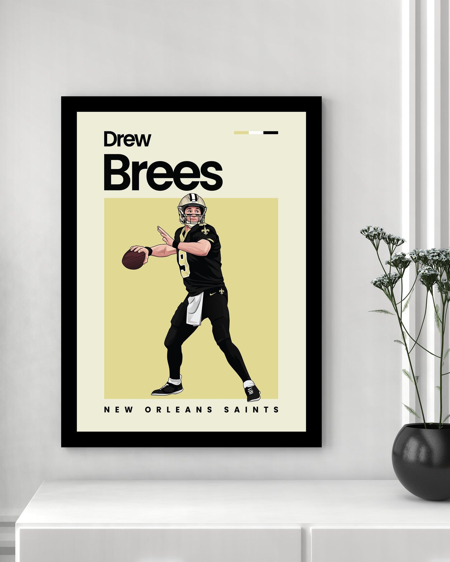 Drew Brees Saints Wall Art