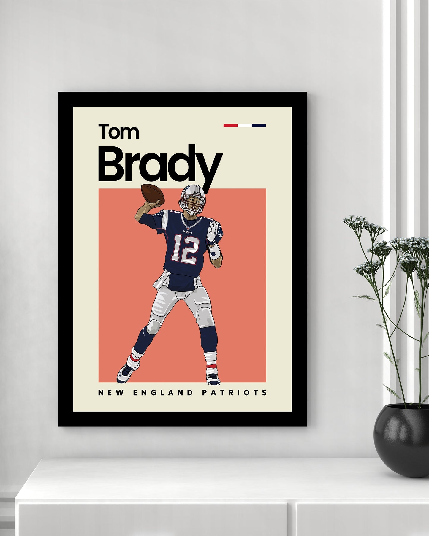 Tom Brady Patriots Wall Art