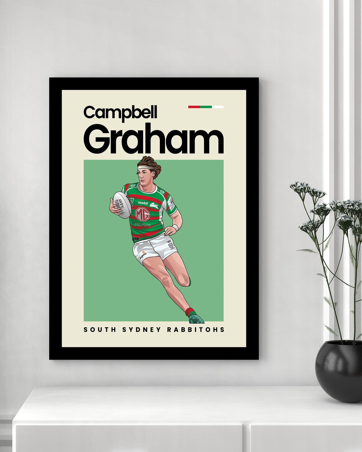 Campbell Graham Rabbitohs Wall Art