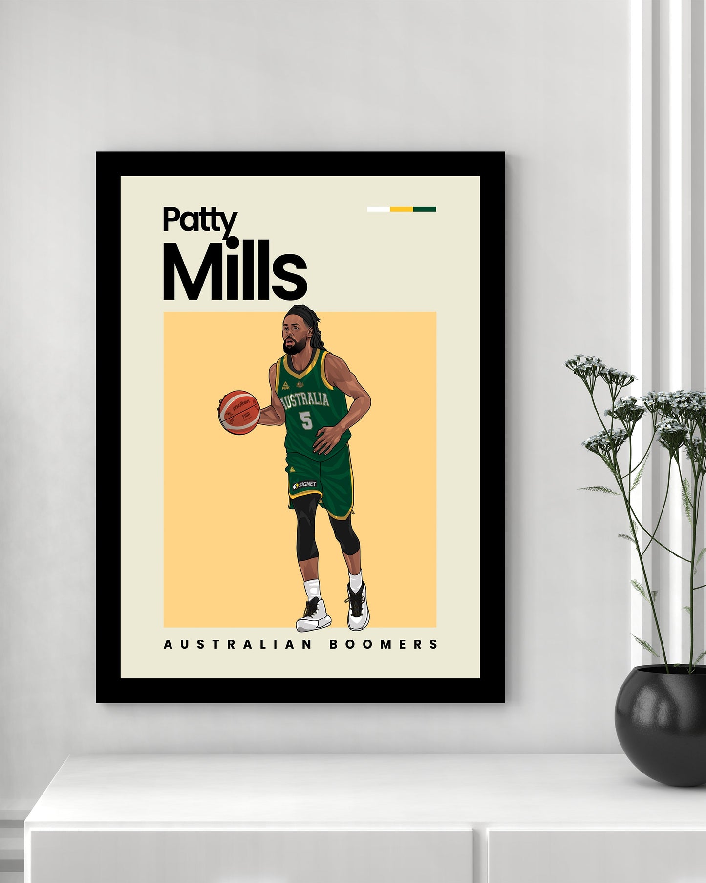 Patty Mills Boomers Wall Art