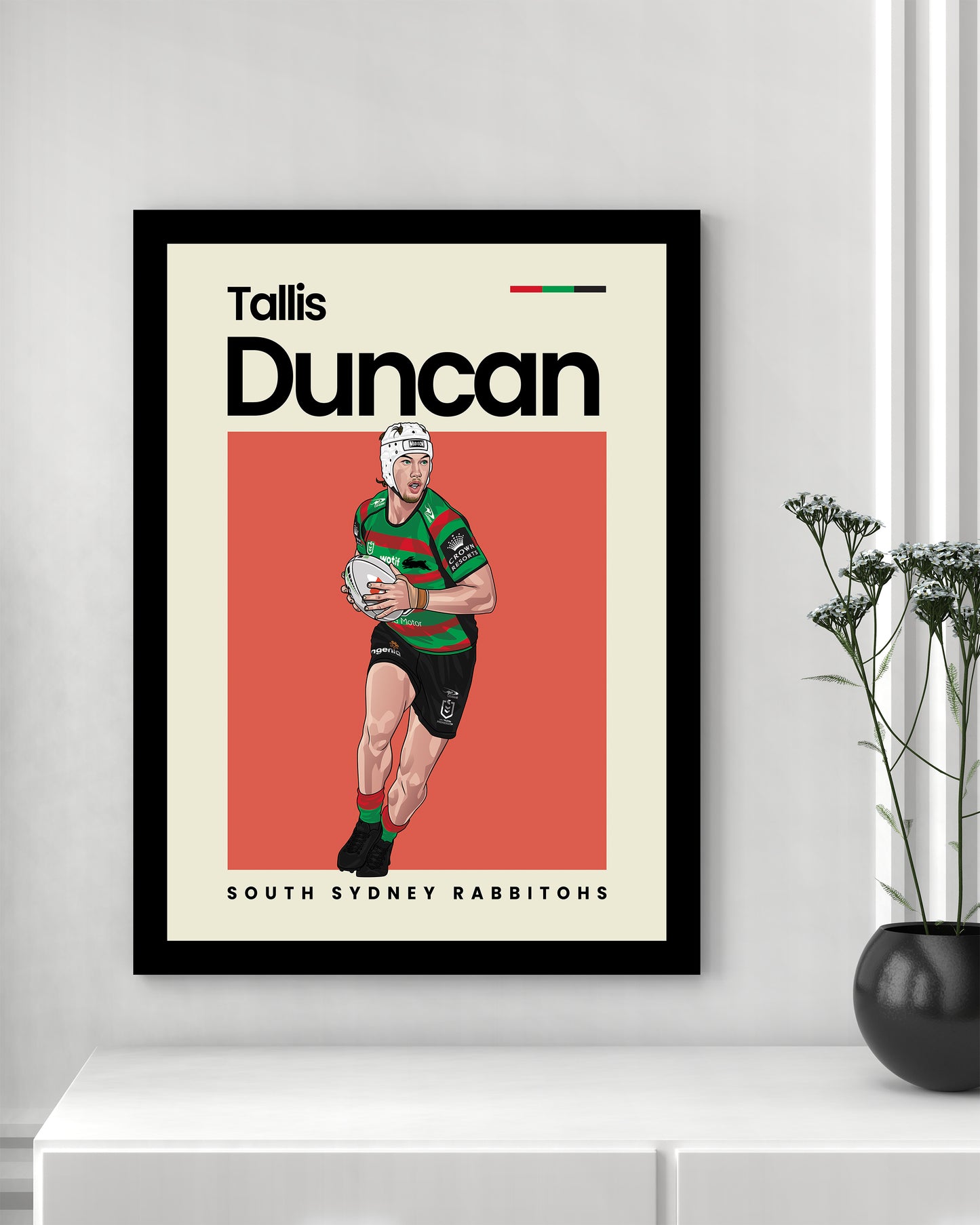 Tallis Duncan Rabbitohs Wall Art