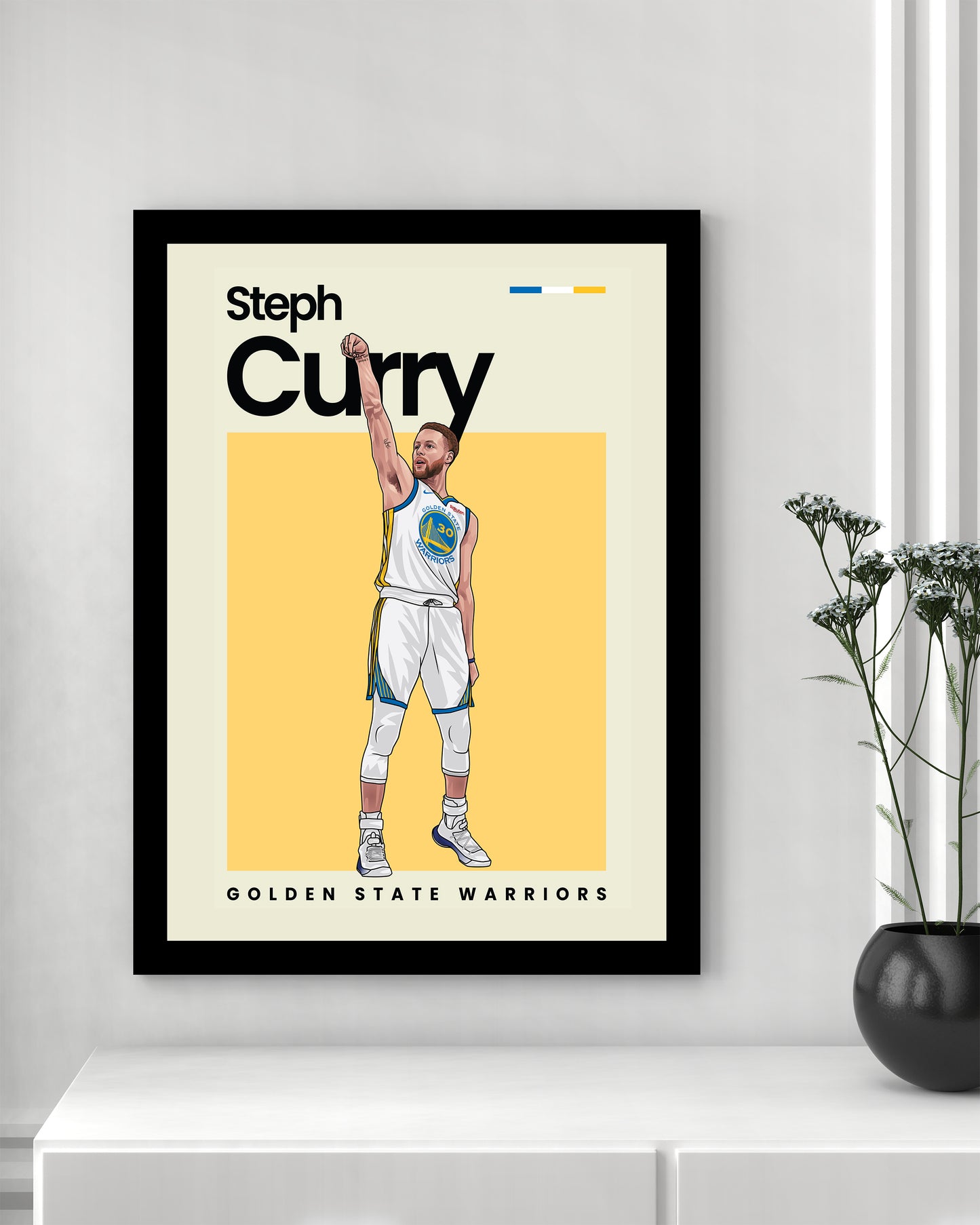 Steph Curry Warriors Wall Art