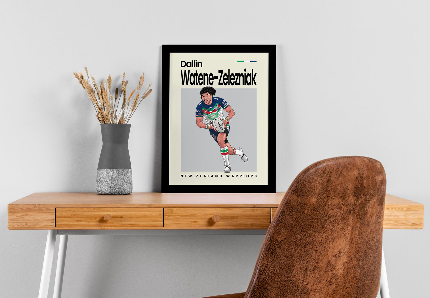 Dallin Watene-Zelezniak Warriors Wall Art