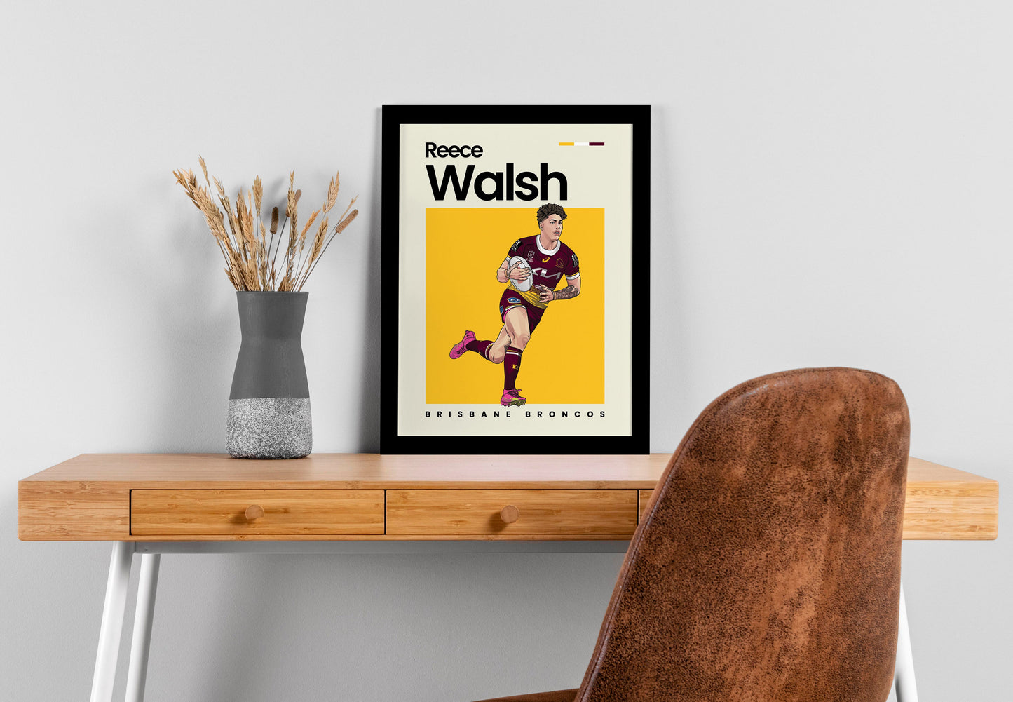 Reece Walsh Broncos Wall Art