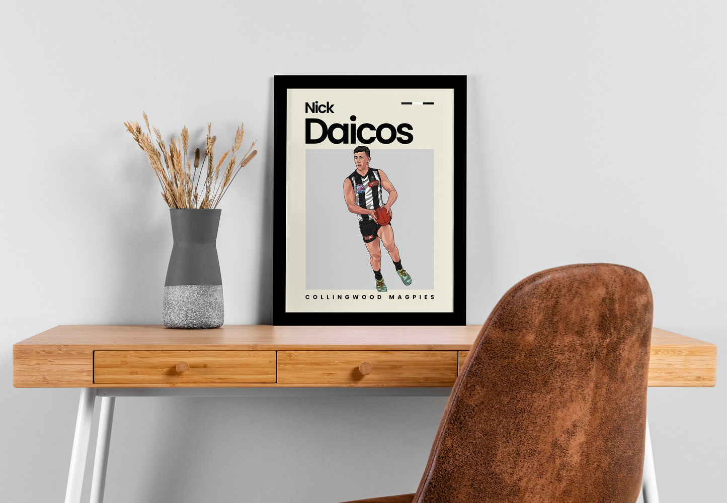 Nick Daicos Collingwood Wall Art