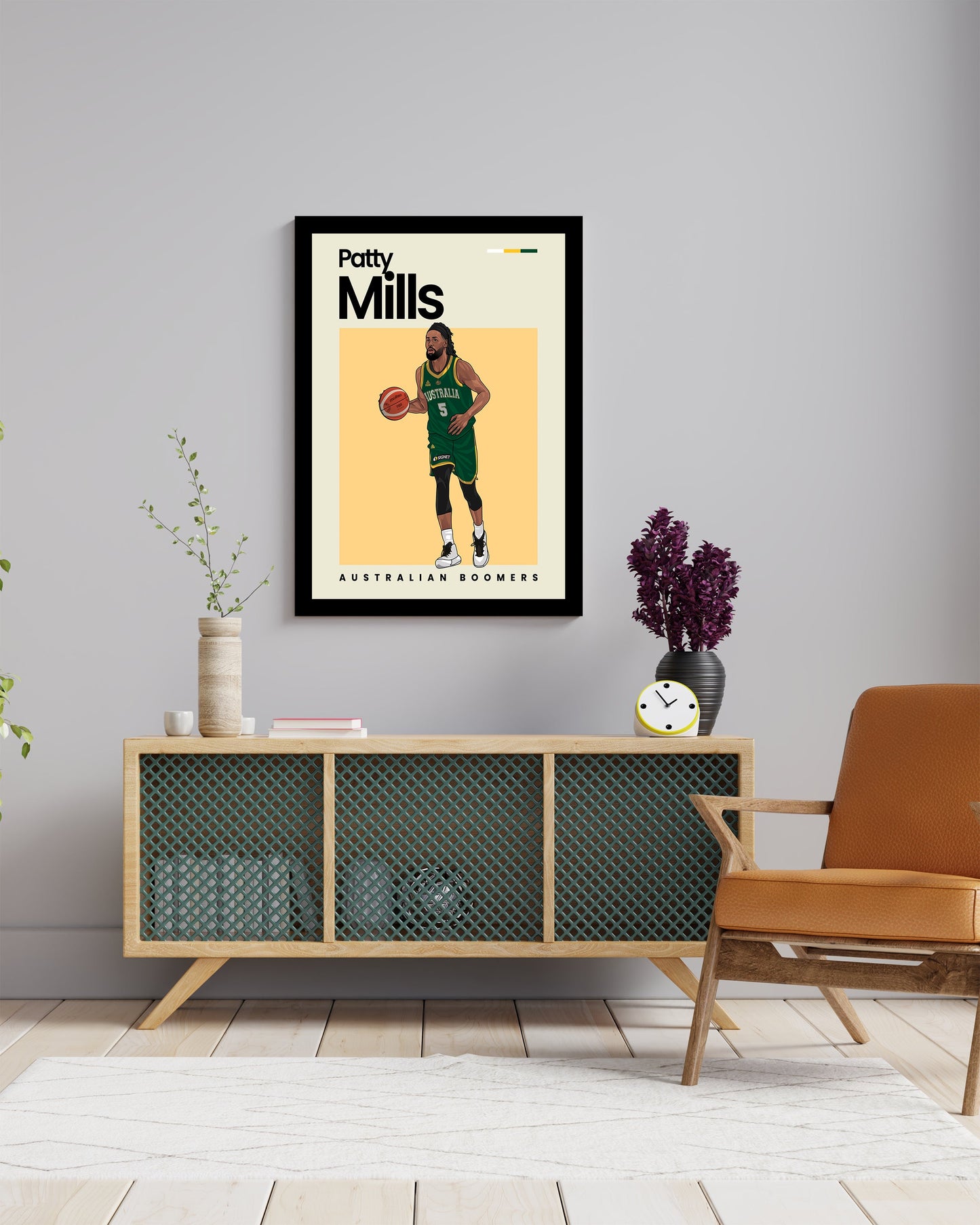 Patty Mills Boomers Wall Art