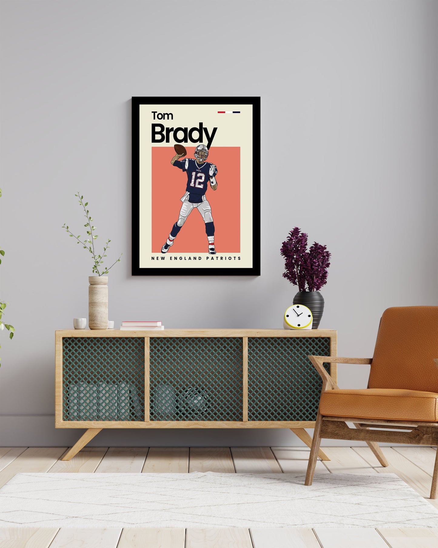 Tom Brady Patriots Wall Art