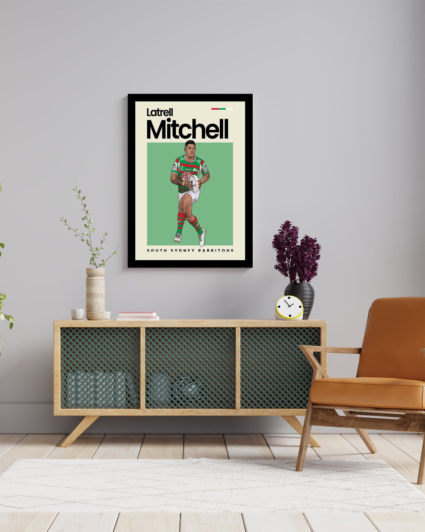 Latrell Mitchel Rabbitohs Wall Art