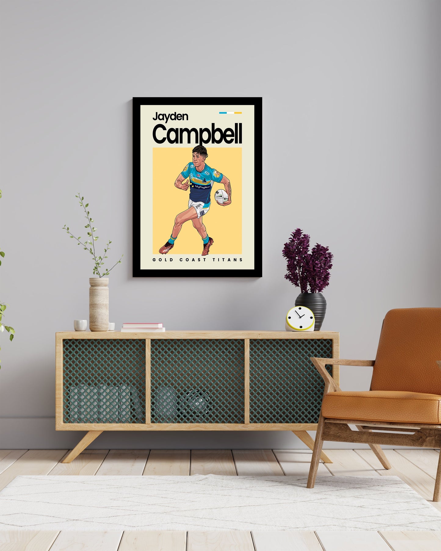 Jayden Campbell Titans Wall Art