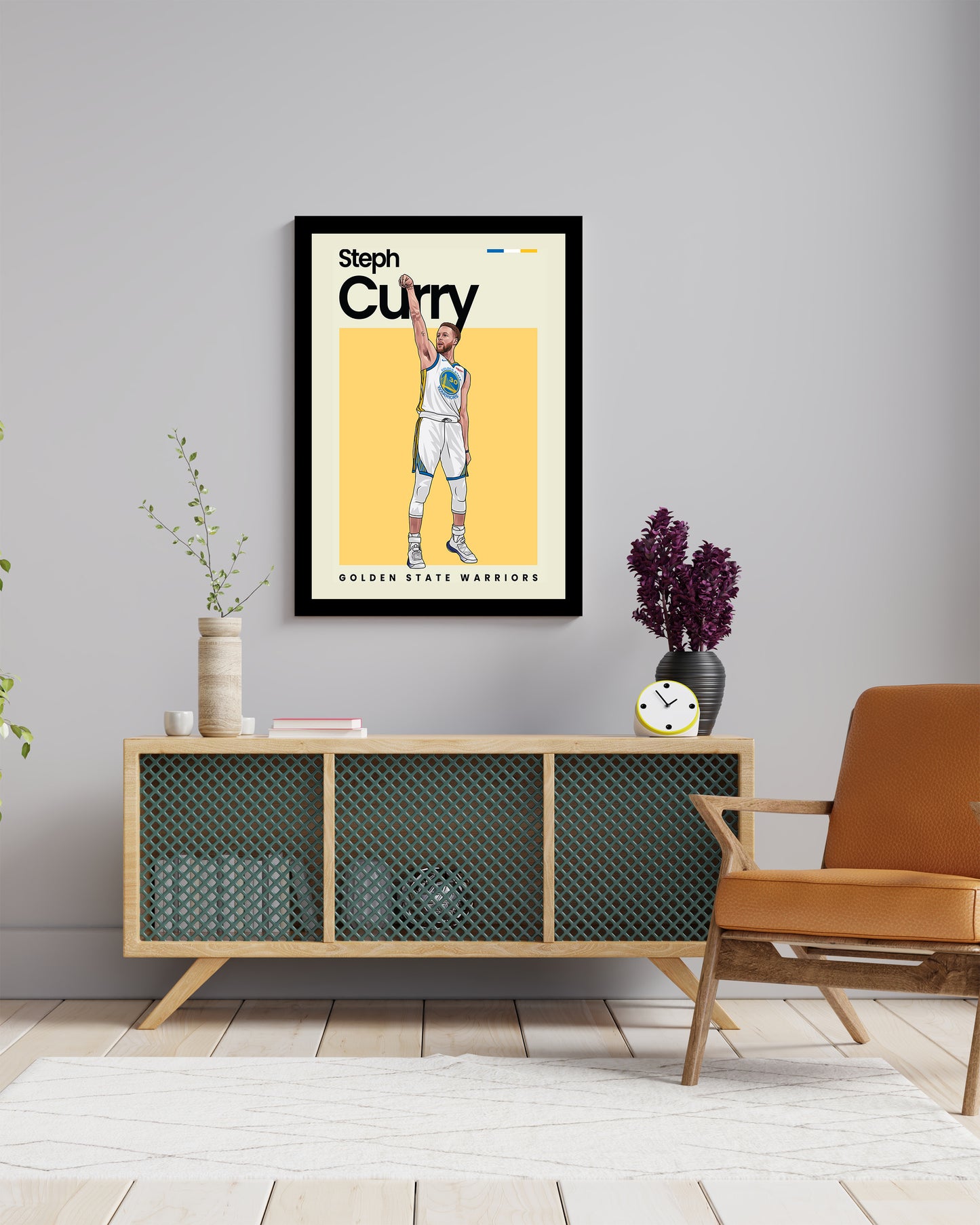 Steph Curry Warriors Wall Art