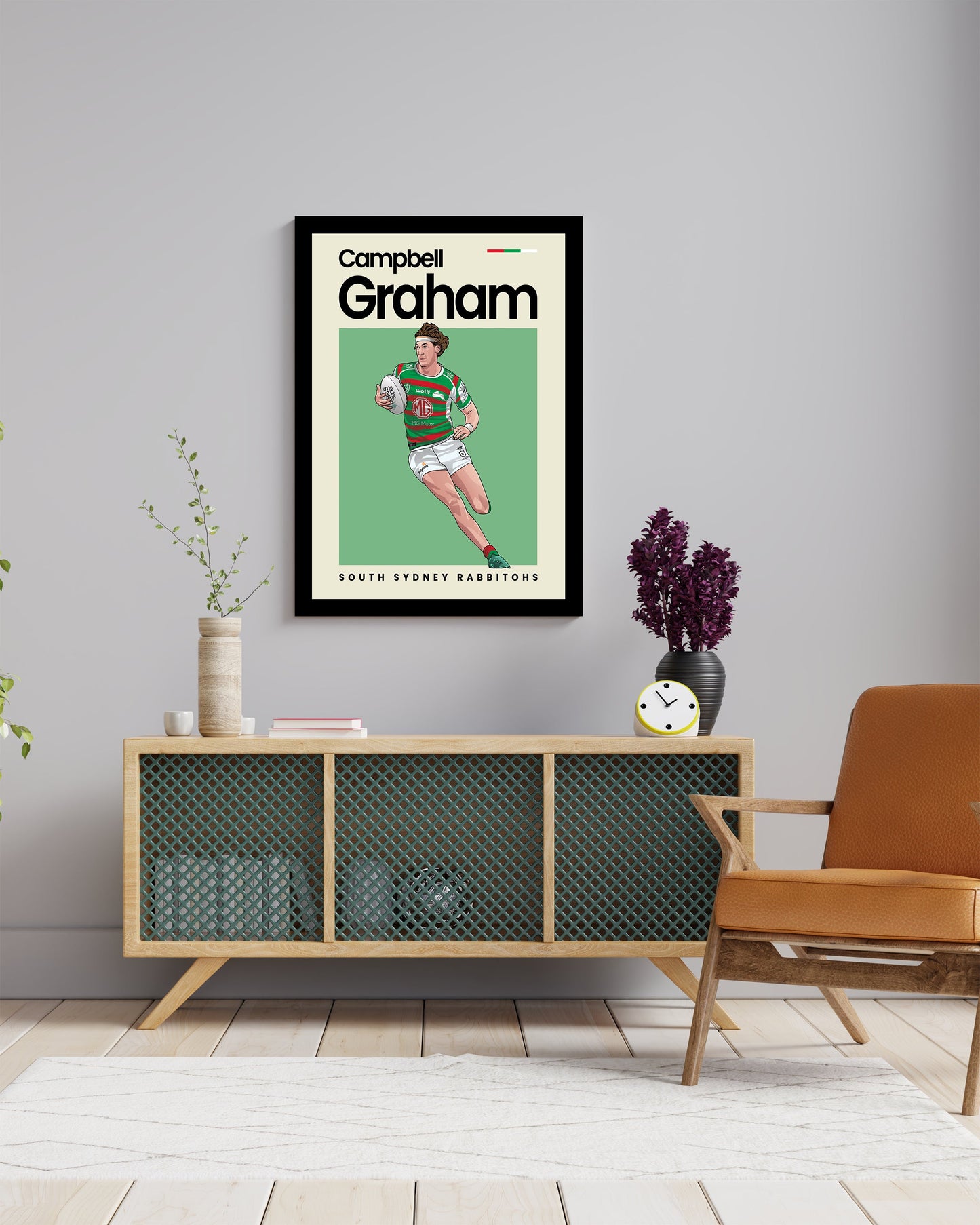 Campbell Graham Rabbitohs Wall Art