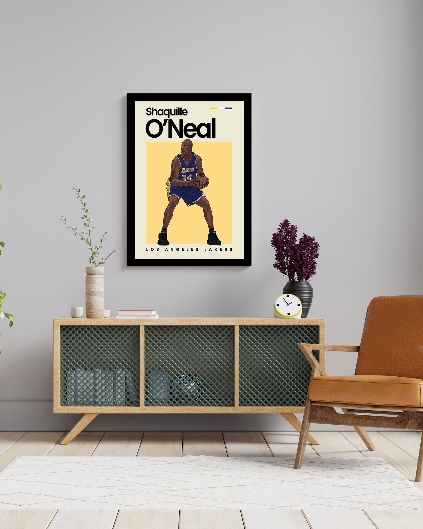 Shaquille O'Neal Lakers Wall Art