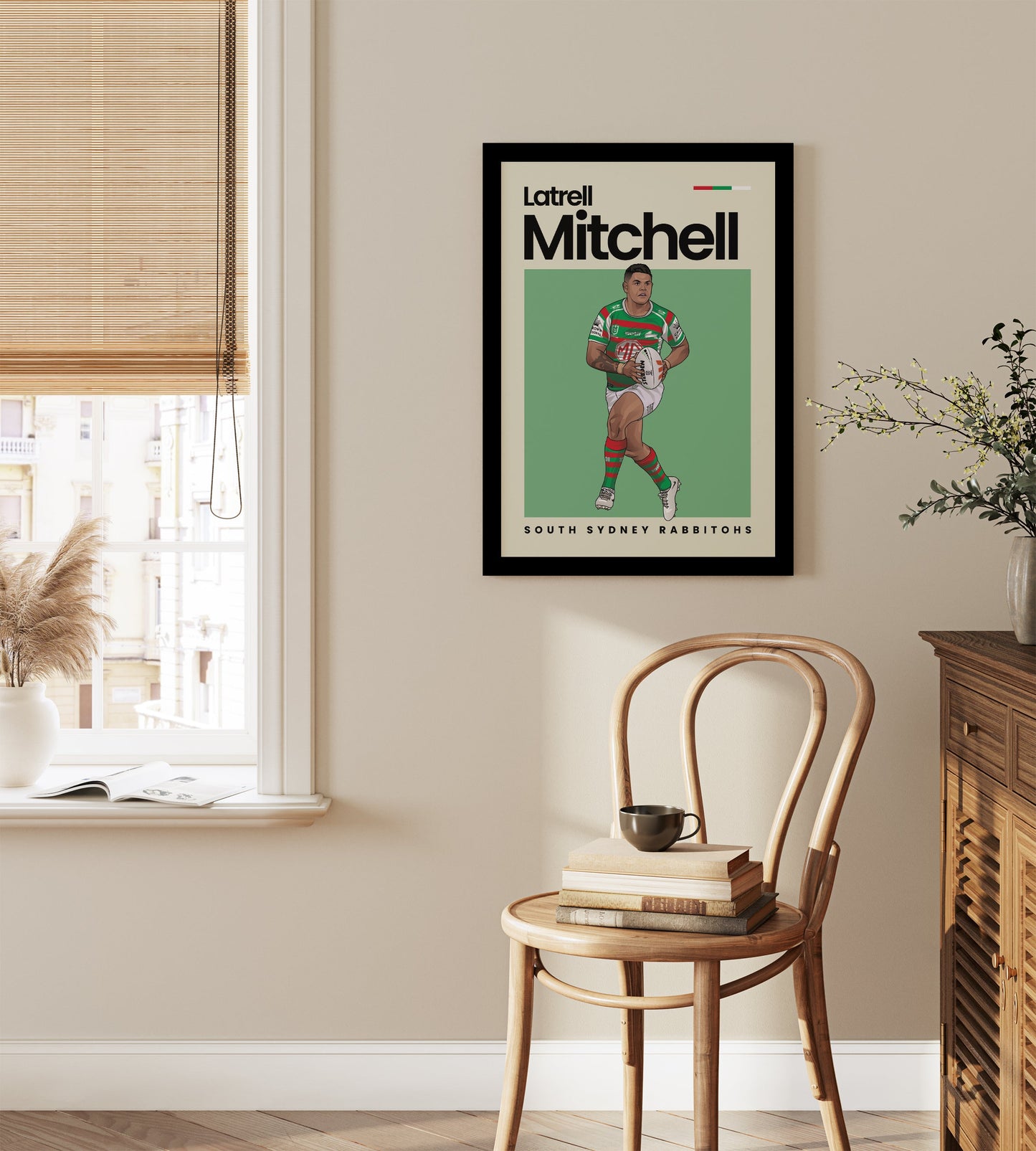 Latrell Mitchel Rabbitohs Wall Art