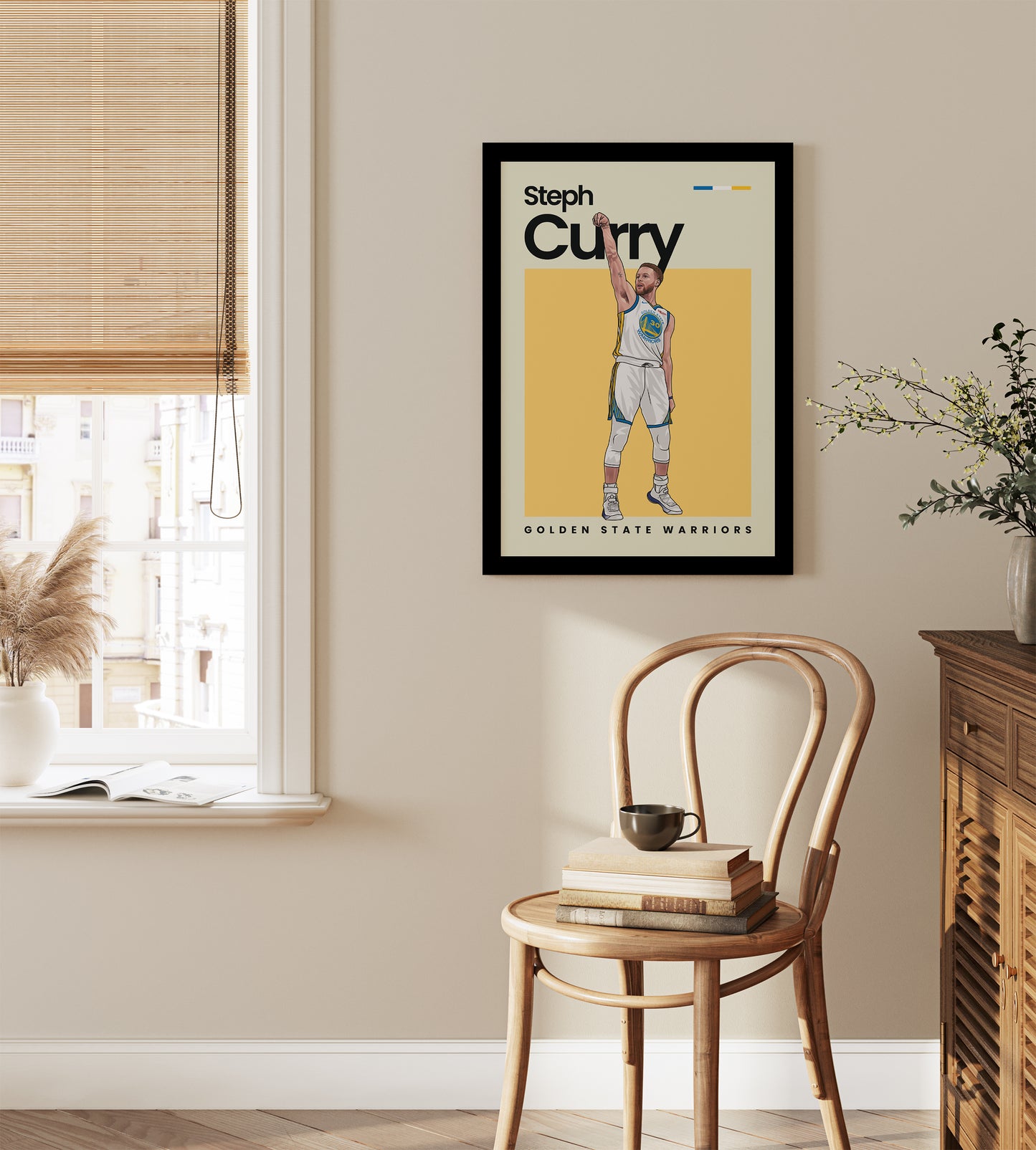 Steph Curry Warriors Wall Art