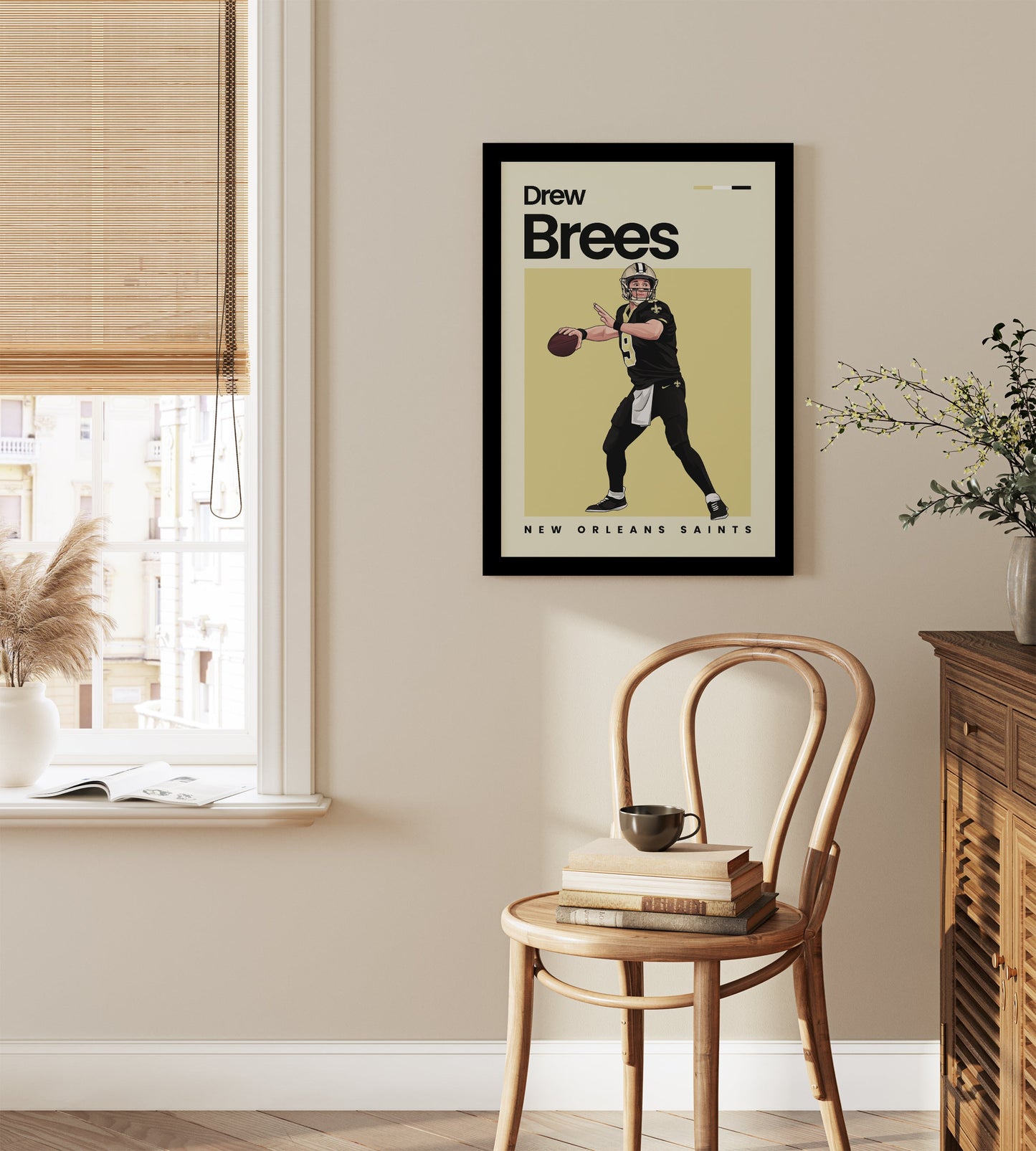 Drew Brees Saints Wall Art