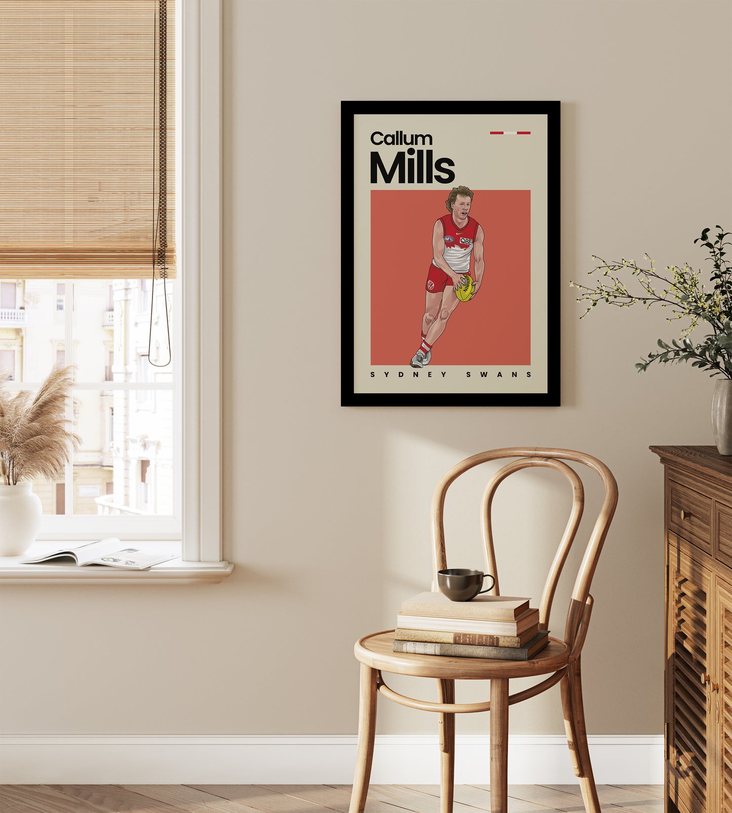 Callum Mills Swans Wall Art