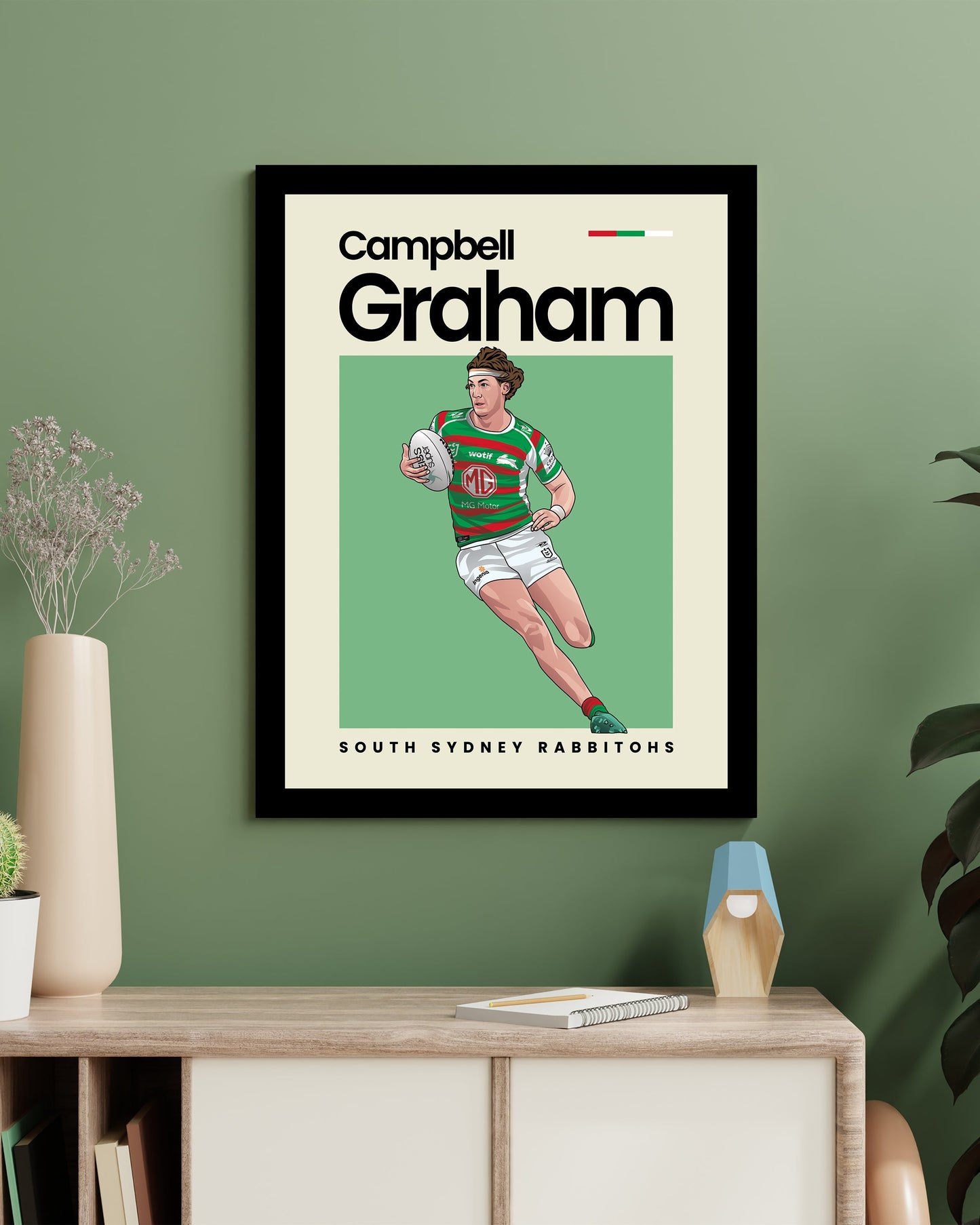 Campbell Graham Rabbitohs Wall Art